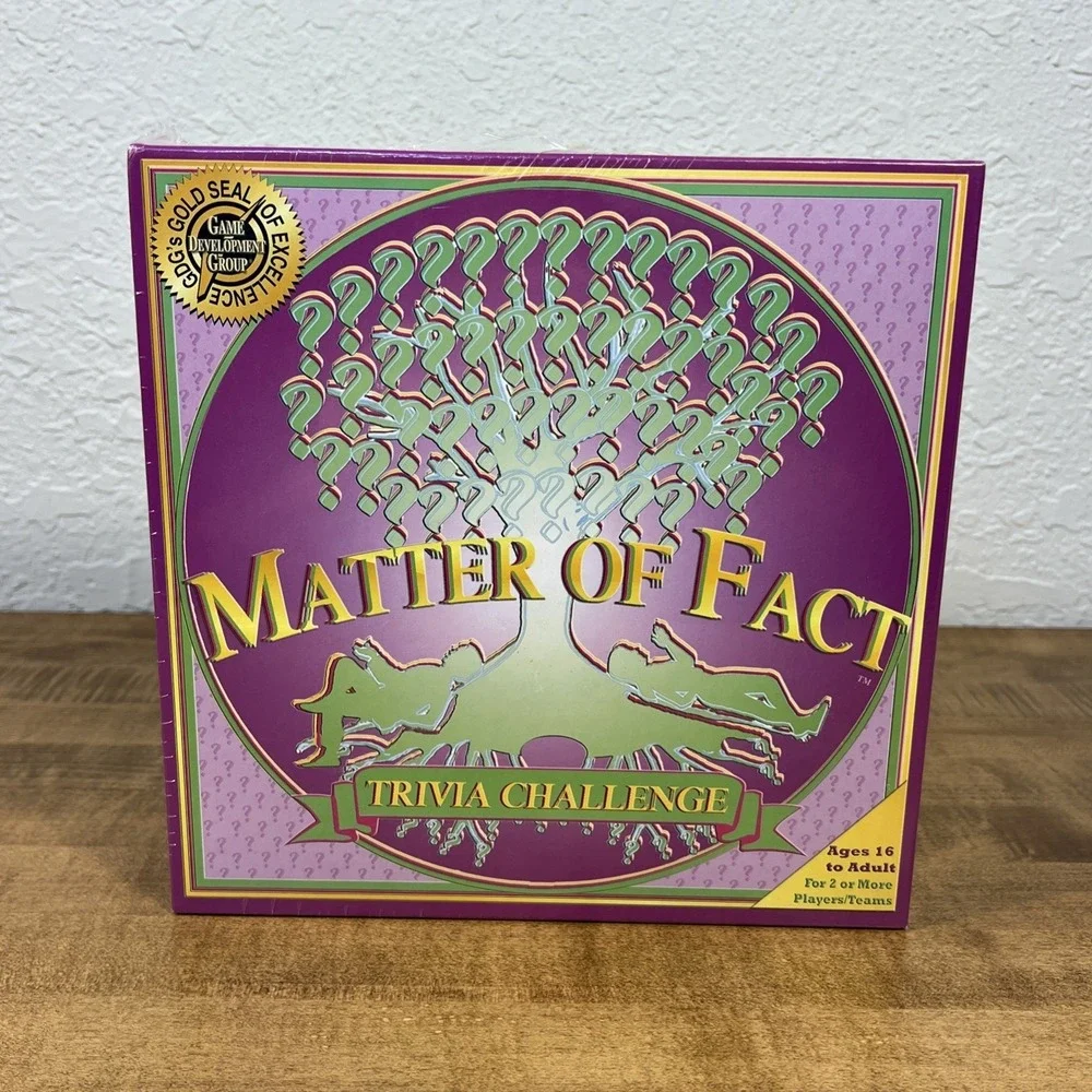 Matter of‎ Fact Trivia Challenge Game Game Development Group Ages 16+ Sealed